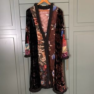 Lee Anderson patchwork midi length coat